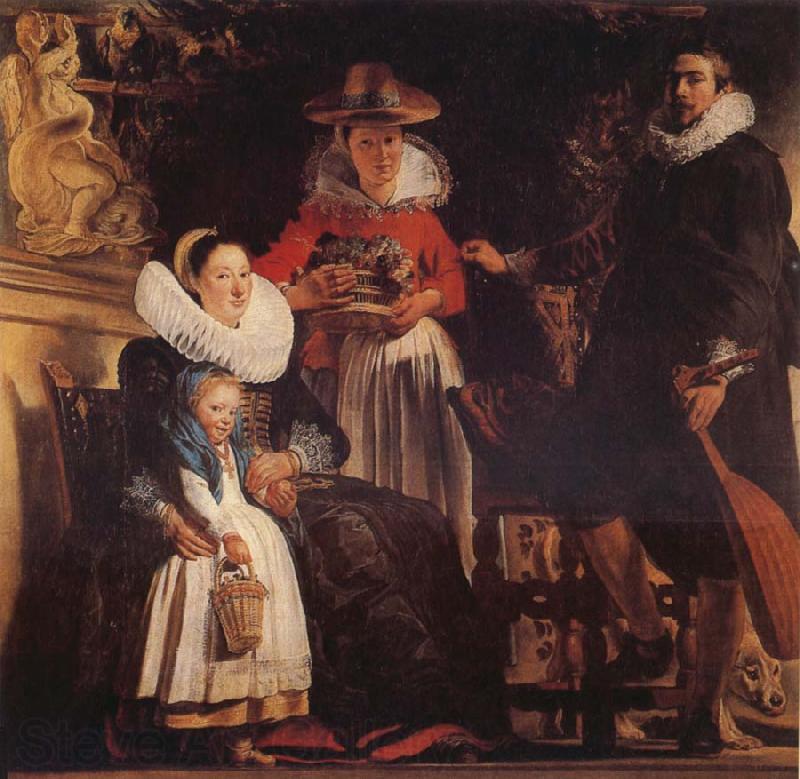 Jacob Jordaens The Family of the Artist Spain oil painting art